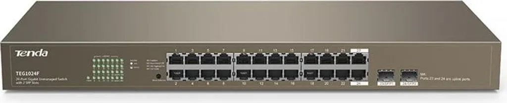 Tenda TEG1024F Switch 24 Porte Gigabit per Sorveglianza IP