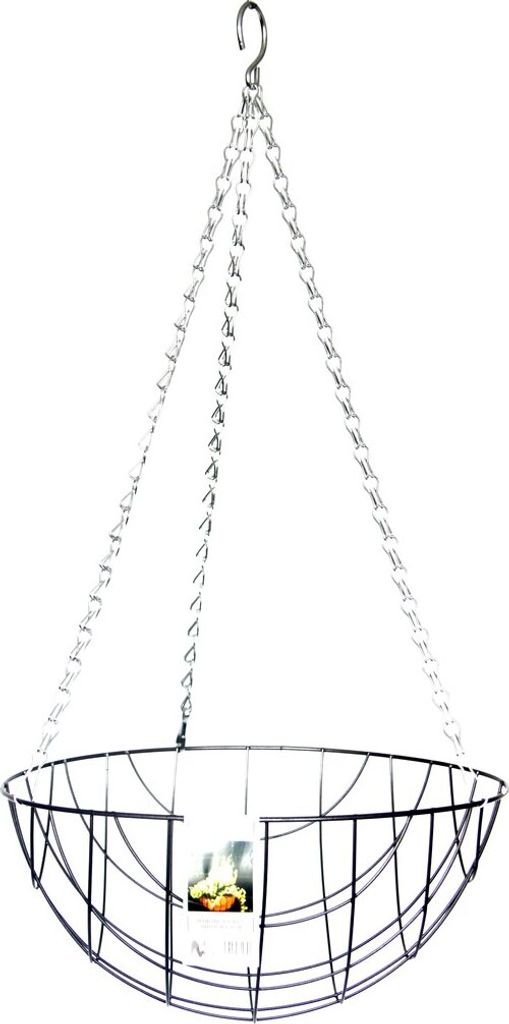 Esschert Design Hanging Basket Metallkorb Ø 30 cm mit Kette
