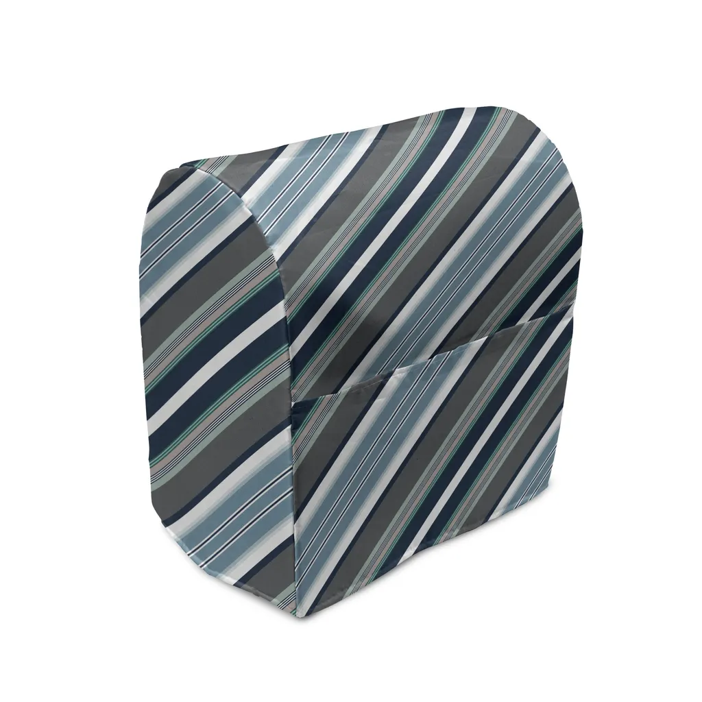 Housse de Cuisine Mixeur avec Poches de Rangement 36x39x24cm Rayures