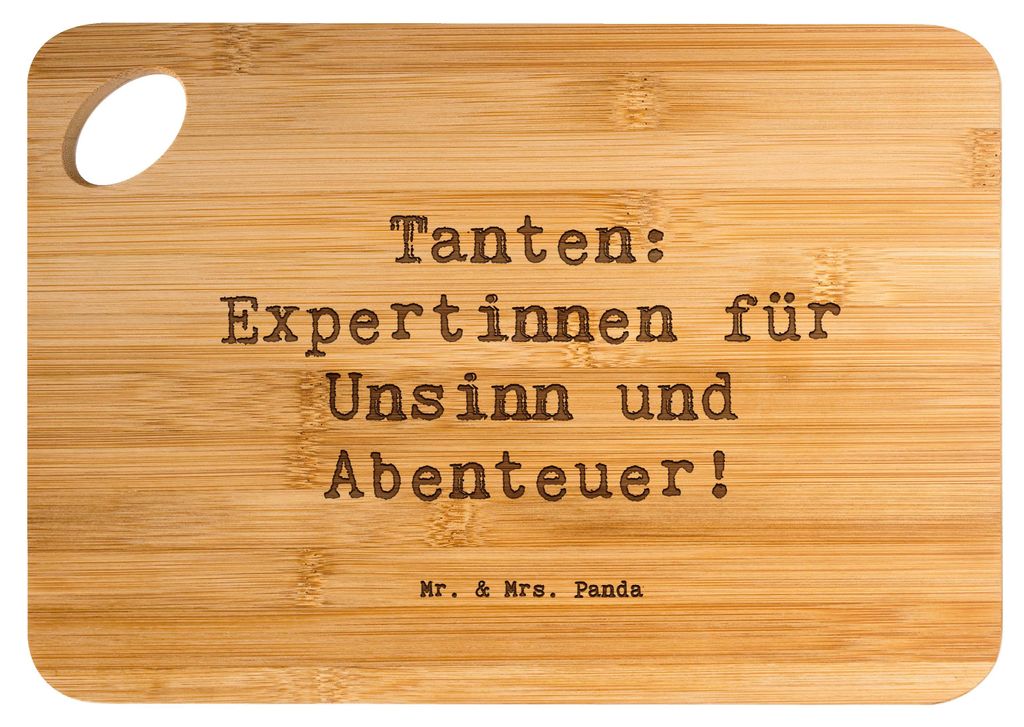 Mr. & Mrs. Panda küchenbrettchen Spruch Tante Abenteuer - Transparent - Geschenk, Neffe, energisch, einzigartige Designs, Holzbrettchen, Holzbrett...