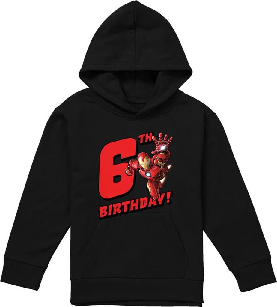 Marvel - Kapuzenpullover für Kinder, 6 Geburtstag TV22954 (128) (Schwarz)