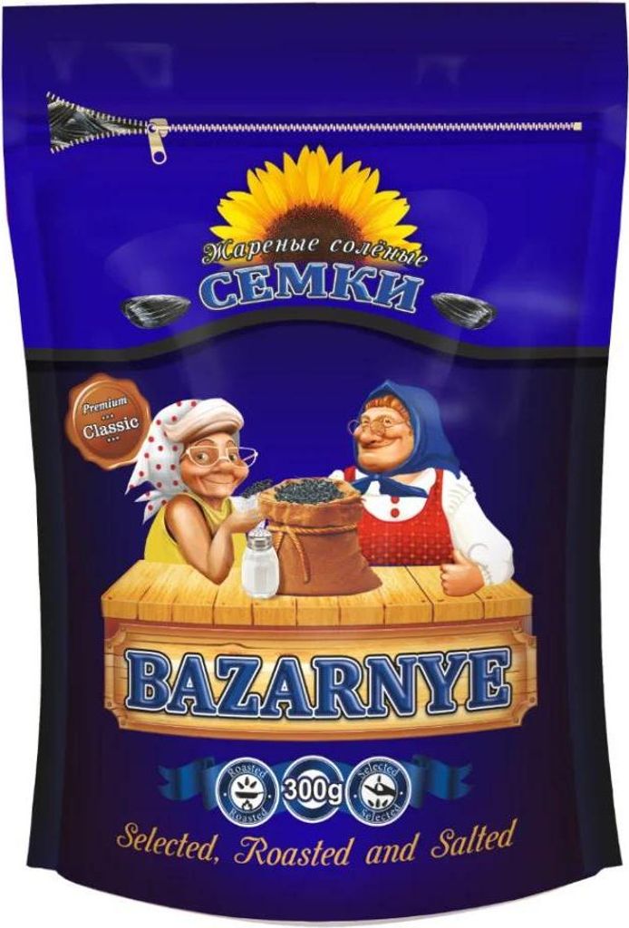 Bazarnye Sonnenblumenkerne, geröstet und gesalzen 300g
