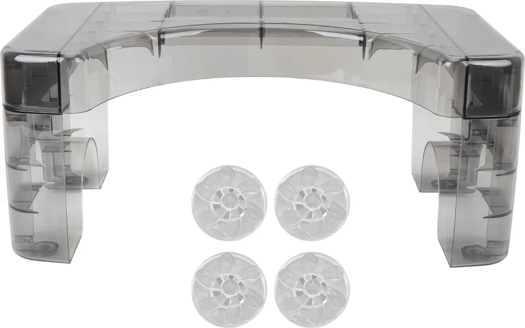 Finie la constipation - Tabouret de toilette ergonomique gris fumé
