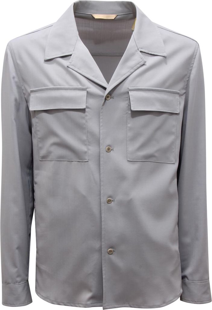 L0403 Giacca Camicia Uomo Briglia John Man Wool Jacket