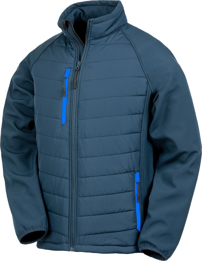 Result - "Compass" Softshelljacke für Damen BC4785 (XS) (Marineblau/Königsblau)