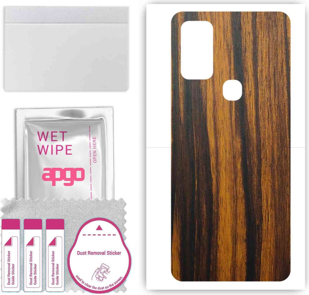 apgo Rückseite Schutzfolie, Skin, kompatibel mit Samsung Galaxy F41, Hinten Displayschutzfolie aus Vinylfolie, kratzfest, einfache Montage - Tiger...