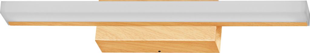 OSRAM Orbis Mirror Leuchte in Holzdekor, 40 cm, Aluminium-Gehäuse, 6.8 W, 650 lm, IP44 Schutzart, Farbtemperatur einstellbar via Click CCT (4000 K...
