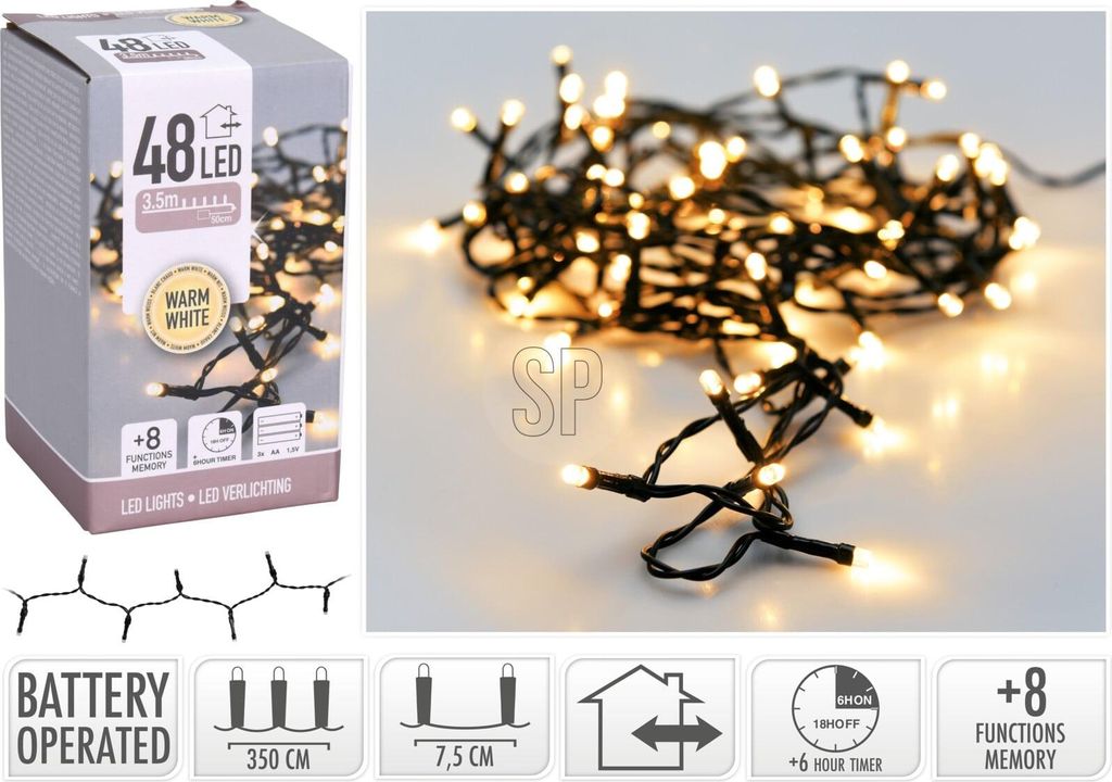 Illuminazione a batteria 4mtr 48L wwit Immagine del prodotto 
