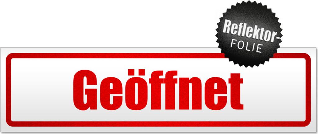 Geöffnet Magnetschild Schild magnetisch