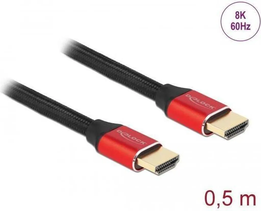 Delock 85772 Cavo HDMI 8K 48Gbps 0,5m - Soluzione Professionale IT - 2