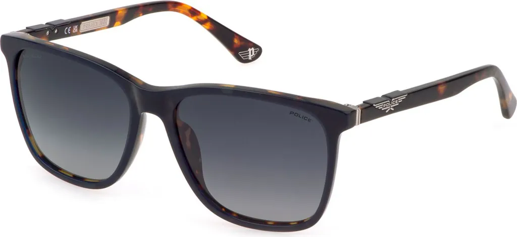 Lunettes Police SPL872Z Blue Havana Verres Dégradés Gris - Taille 59