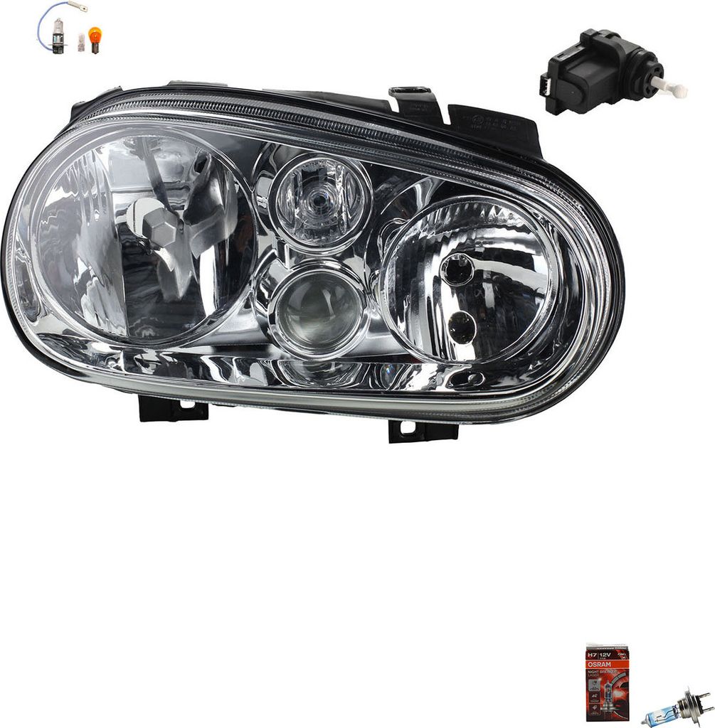 Johns, Scheinwerfer Osram Night Breaker Laser passend für VW Golf IV 08/97-06/05 Rechts 1J0941295B 1J0941295F 9948336 1J0941295C 6X0941295 6X0941295D