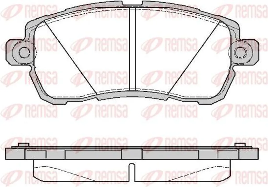 Plaquettes de frein REMSA 1728.00 pour disque OE 2017679 compatible KA