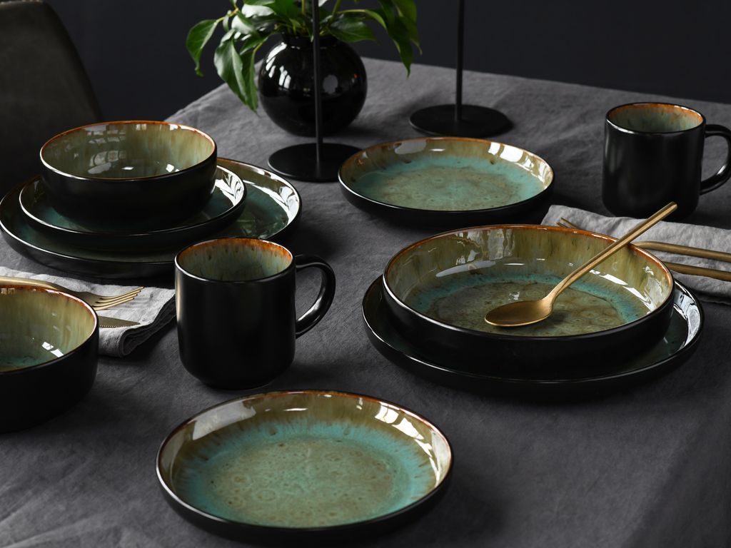 CreaTable, 21554, Nordic Fjord Green, Kombiservice 10-tlg