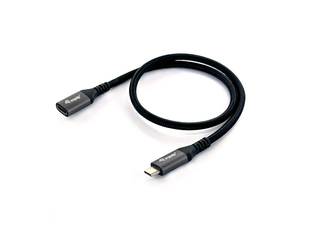 Equip Kabel USB-C 3.2 -> C Verl. St/Bu, 0.50m 5A 4K/60Hz, sw