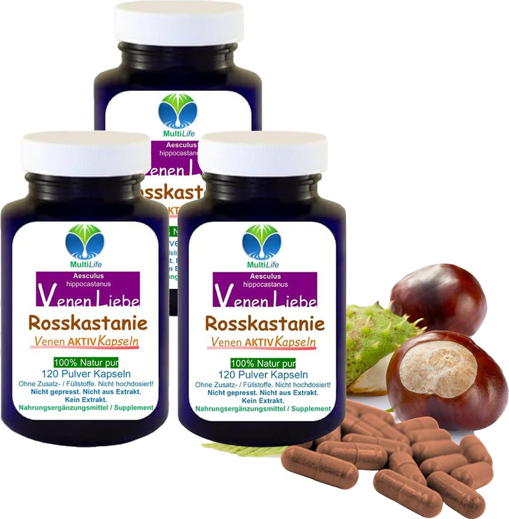 Rosskastanie 360 (3x120) Kapseln (Aesculus) Venen AKTIV bei Produktbild 