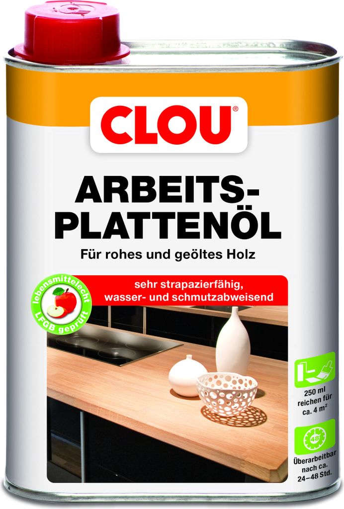 Clou Arbeitsplattenöl farblos 250 ml Produktbild 