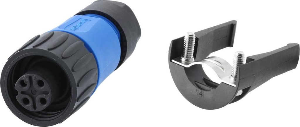 Amphenol RD24-KBG Kabelsteckverbinder, inkl. Zugentlastung gerade Buchse Schraubanschluss, Polzahl 3+PE Kabelabgang