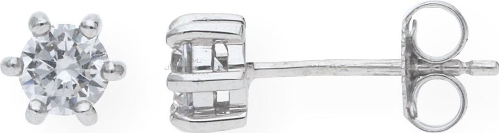 JuwelmaLux Ohrstecker 333 Weißgold Zirkonia JL39-06-0077