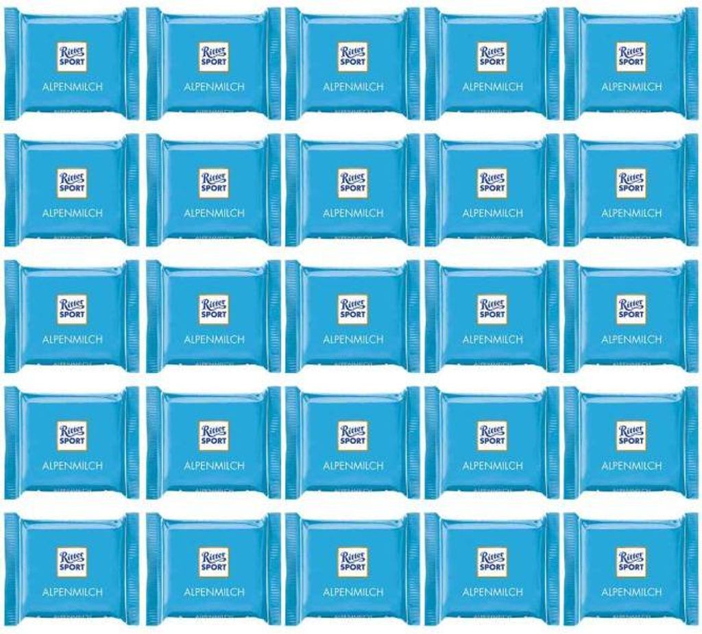 Ritter Sport mini Alpenmilch 25er Produktbild 