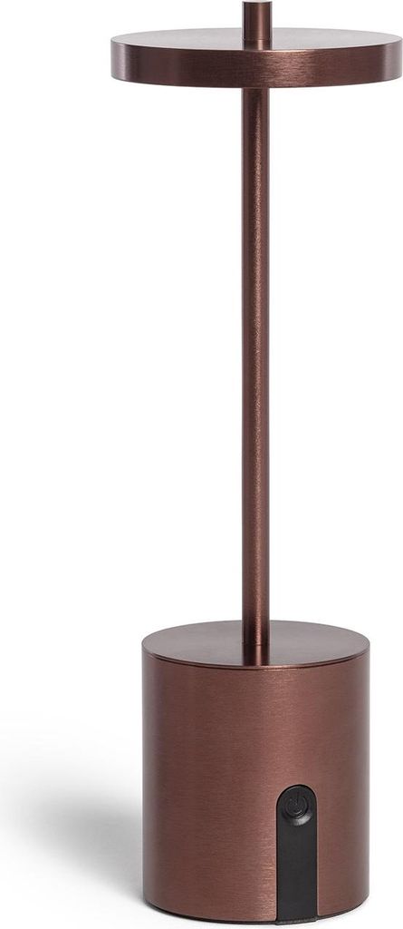 LED Tischlampe tragbar mit wiederaufladbarem USB-Akku Jawania Bronze