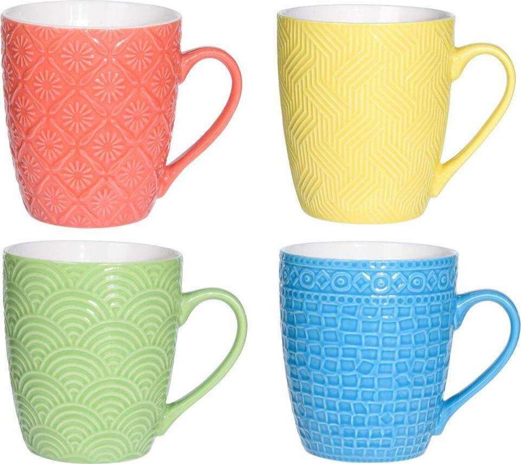 EXCELLENT HOUSEWARE Kubki ceramiczne Zestaw kubków Zdjęcie produktu 