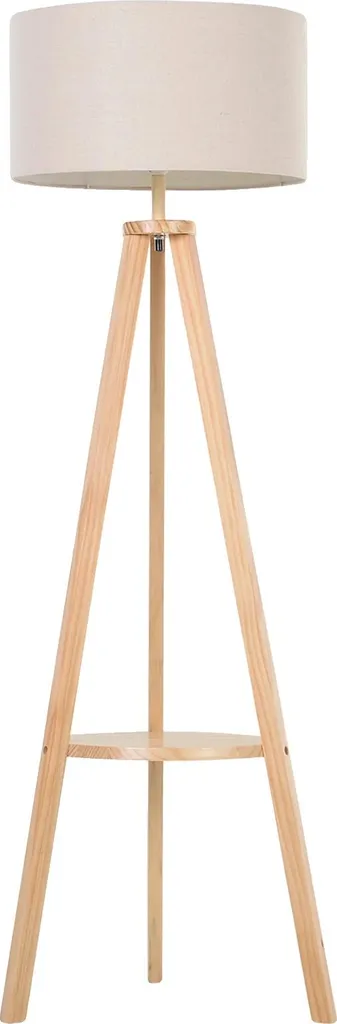 Éclairage d'ambiance en bois 154 cm : Lampadaire idéal pour coin lecture