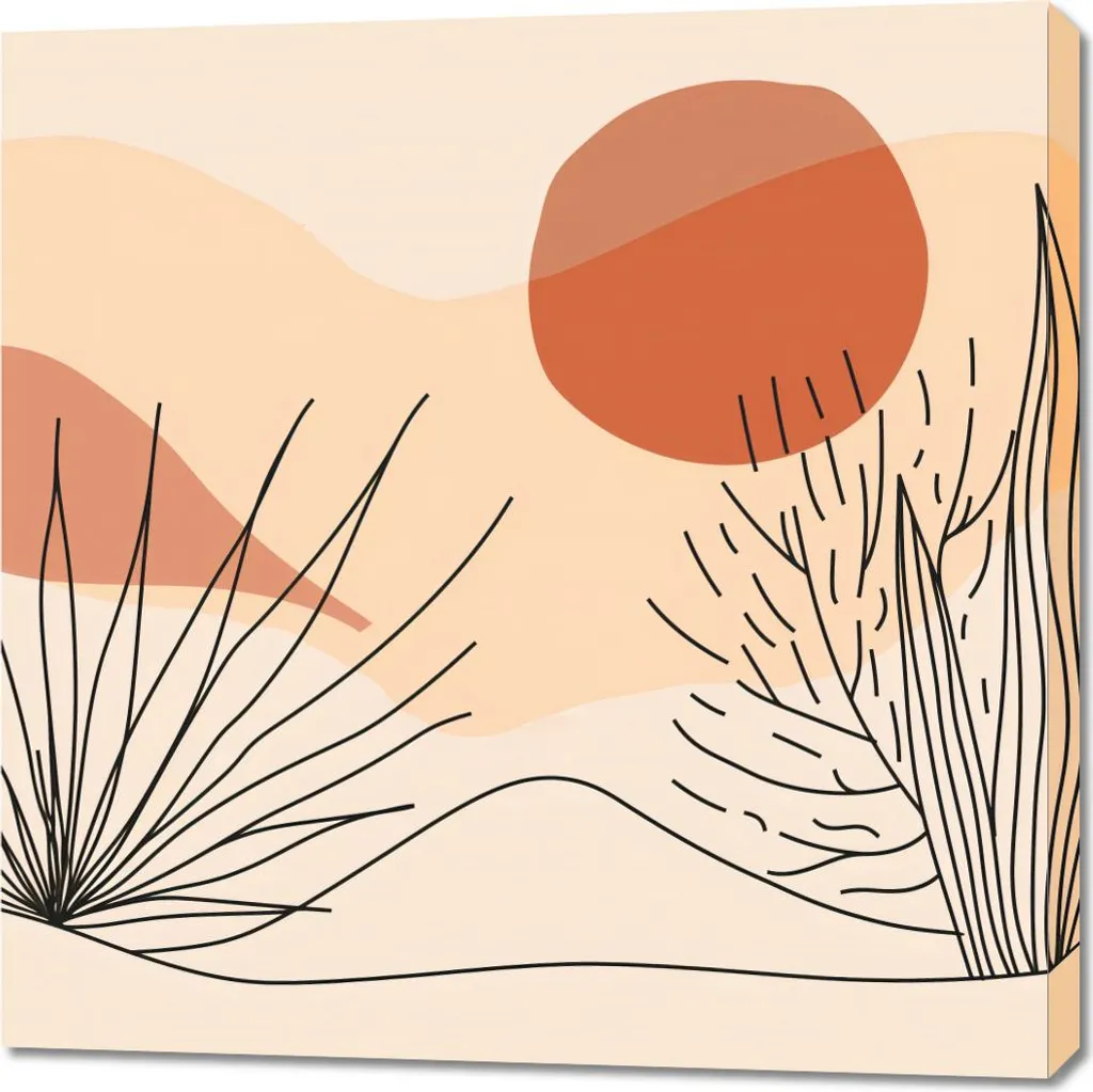 Image Végétation Douce 90x90 cm Créer une Ambiance Zen Intérieur