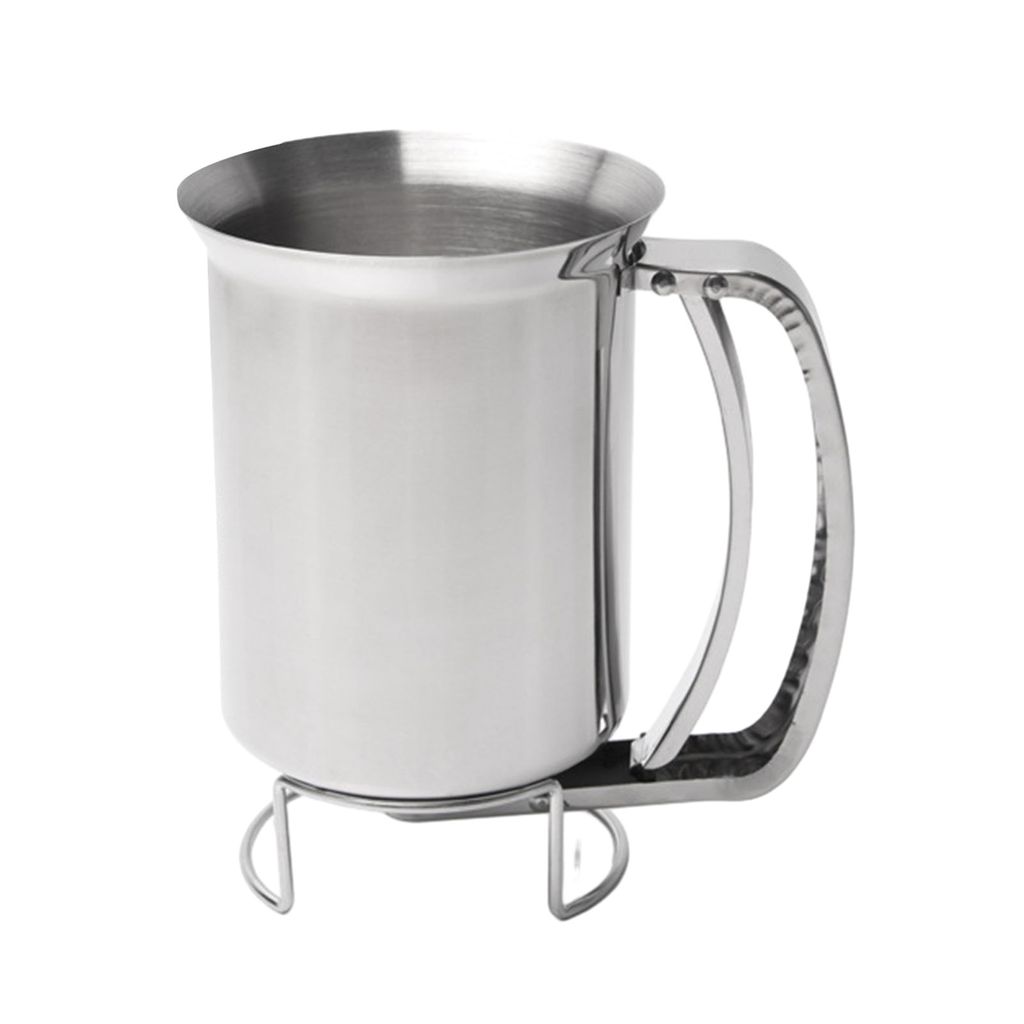 Trichterspender, ergonomischer Handgriff, breite Öffnung, gut abdichtender Edelstahl, Schnellverschlussventil, Pfannkuchenspender, Haushaltsbedarf