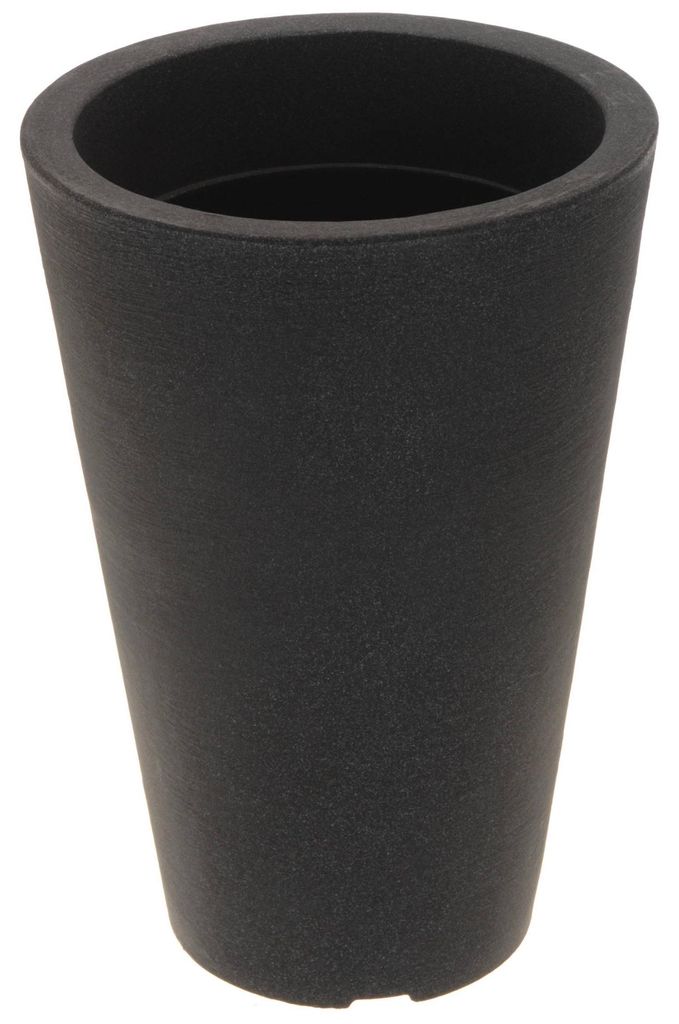 Blumentopf Kunststoff anthrazit rund kegelförmig 35 x 24 cm Produktbild 