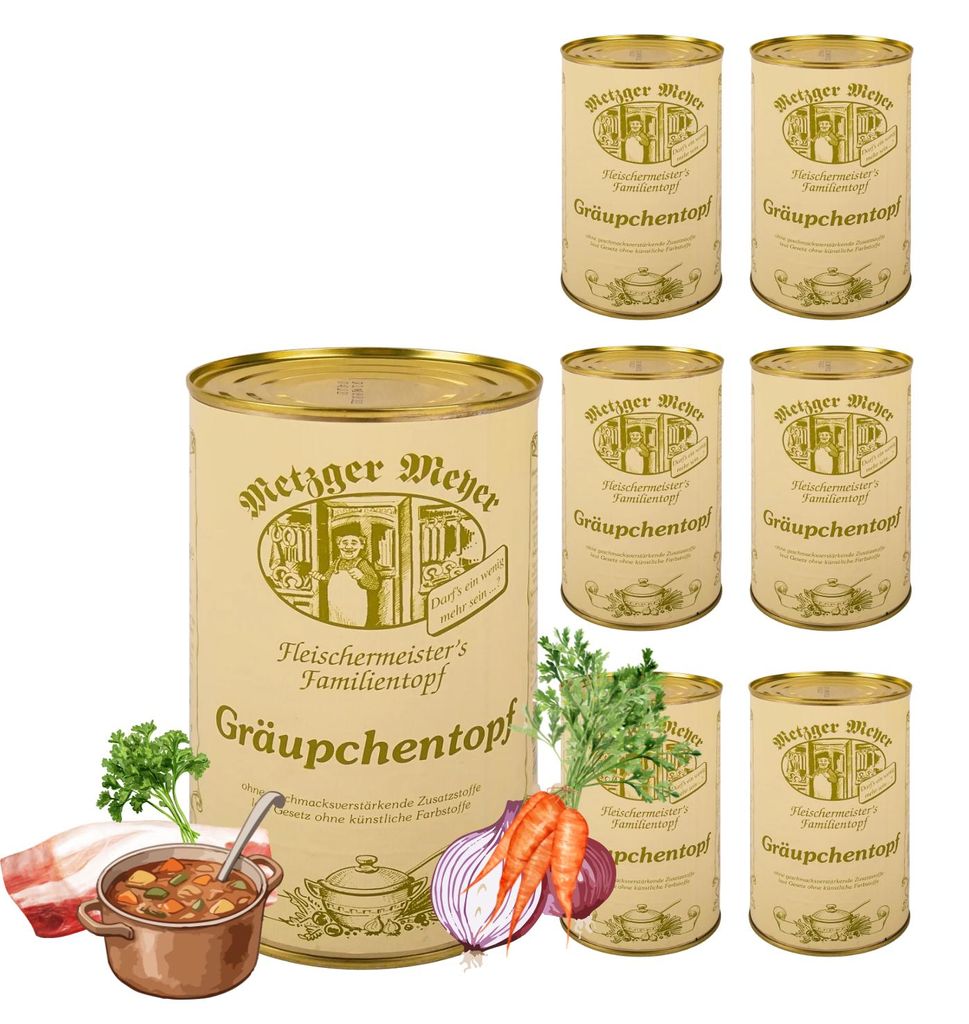 Metzger Meyer Gräupchentopf 6 x 1200ml Graupchen Produktbild 