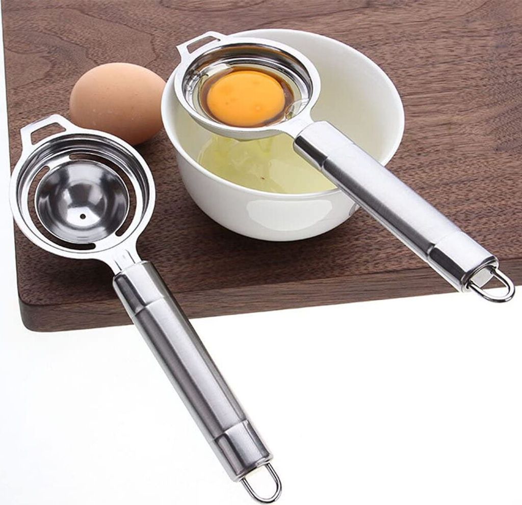 Eiertrenner, Eidotter-Trenner, Eidottertrenner, Hergestellt aus Lebensmittelqualität 304 Edelstahl, Spülmaschinenfreundlich