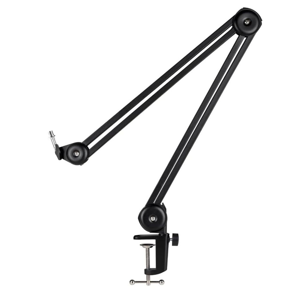 Faltbarer Mikrofonständer, Metall Halter, verstellbar für Streaming und Aufnahme, flexibel und tragbar, für Handy und Tablet