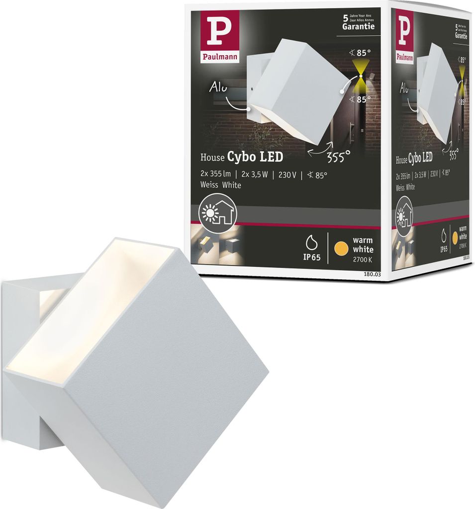 Paulmann LED Wandleuchte Cybo Produktbild 