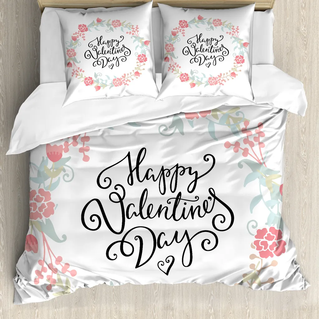 Copripiumino Anti-Allergie ABAKUHAUS 155x220cm Rose San Valentino