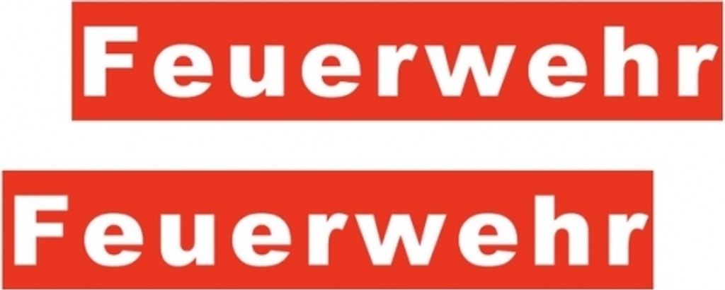 2 Stück Aufkleber "Feuerwehr" Produktbild 