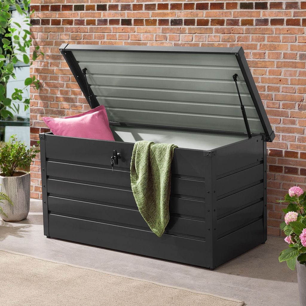Juskys Metall Aufbewahrungsbox Limani 380 Liter - Outdoor Produktbild 2