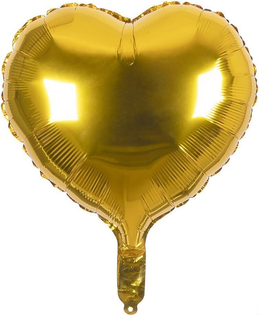 Herz Folienballon gold
