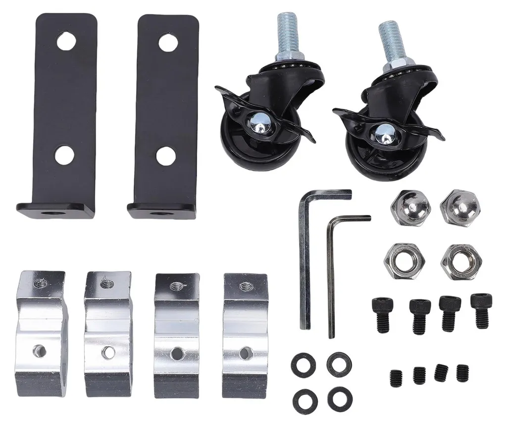 Kit Roues Avant Freinées pour Caisse à Outils Type Packout 360° 90kg Charge