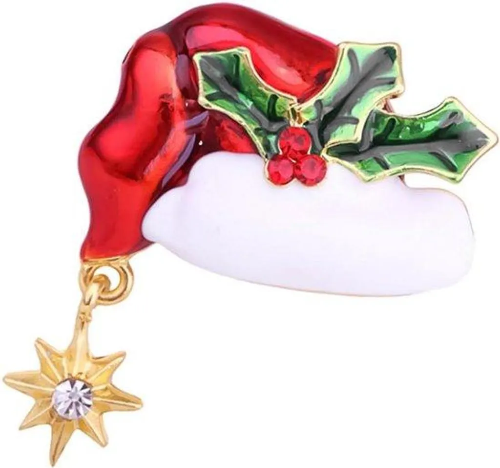 Décoration de Noël broche festive accessoire idéal pour tenue de soirée
