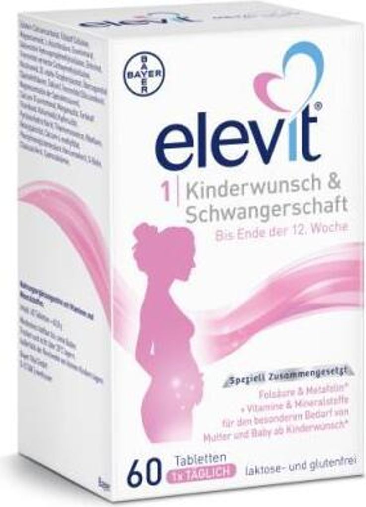Elevit Box Elevit 1 Tabletki na płodność i ciążę 1X60 St