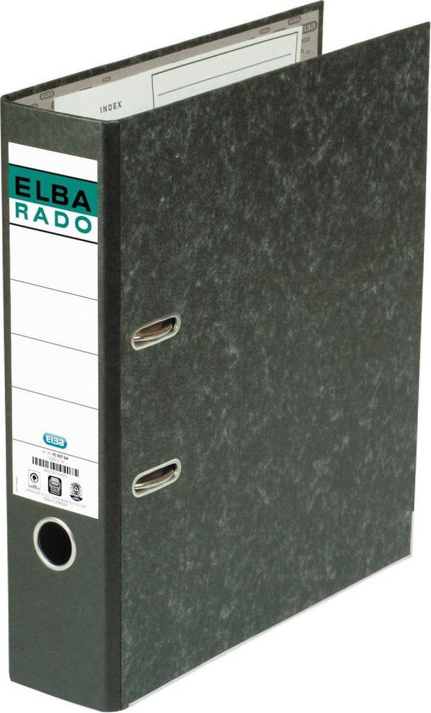 Elba - Rado-Ordner, ft Folio, aus Pappe, Rücken 8 cm, schwarz