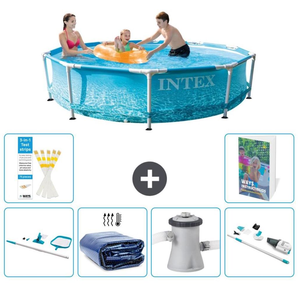 Frame Pool Rund - 305x76 cm - 7-teilig S149