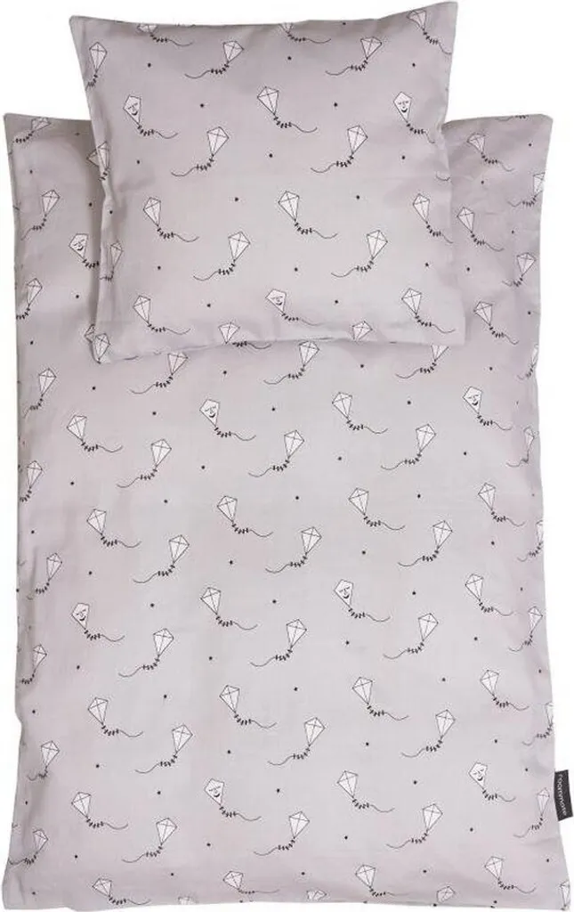 Petite housse de couette 70 x 100 cm Kite Blanc pour lit à barreaux