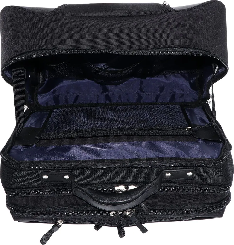 Trolley Ordinateur Soho 45cm - Pilot Case Noir Haute Qualité à Roues - 8