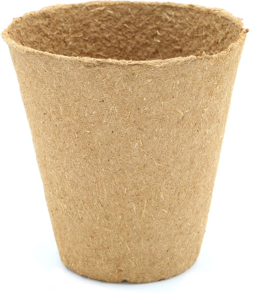 8 cm Anzuchttopf rund auf Holzfaser Basis | Anzuchttöpfe von FLORTUS, Menge (Stück):90 Stück