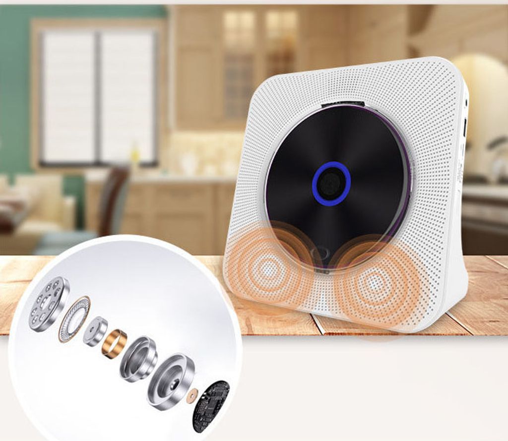AIORBER Retro-CD-Player mit Bluetooth, wiederaufladbar, Produktbild 5