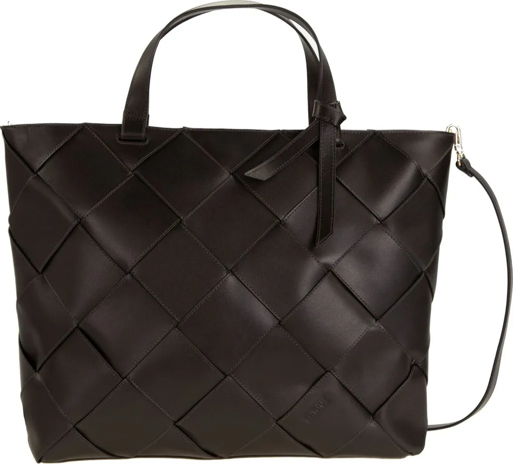 Sac à main CINQUE Claudia en cuir véritable noir avec finitions premium