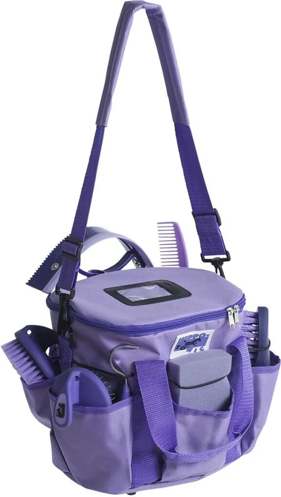 Hippo-Tonic Pro 3 Viola: Borsa Grooming Professionale con 7 Accessori