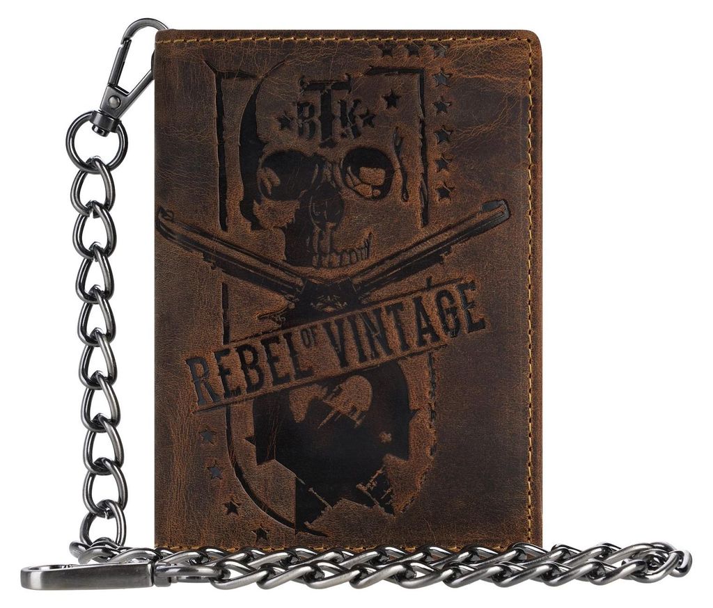 GREENBURRY portafoglio Vintage Wallet With Chain Brown Immagine del prodotto 